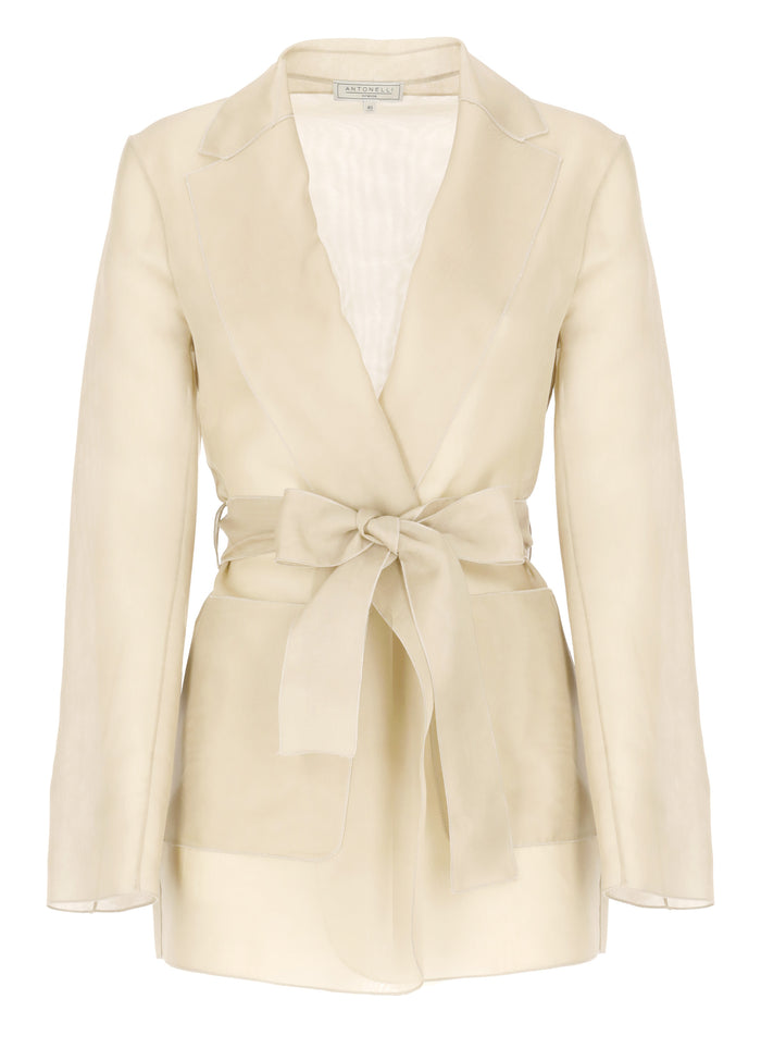 Antonelli Firenze Jackets Beige Silk