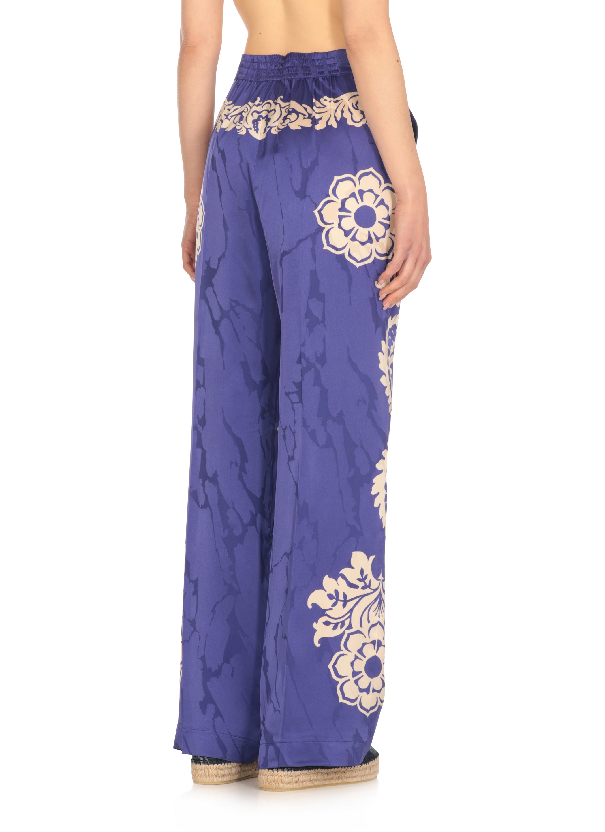 Etro Trousers Purple Viscose