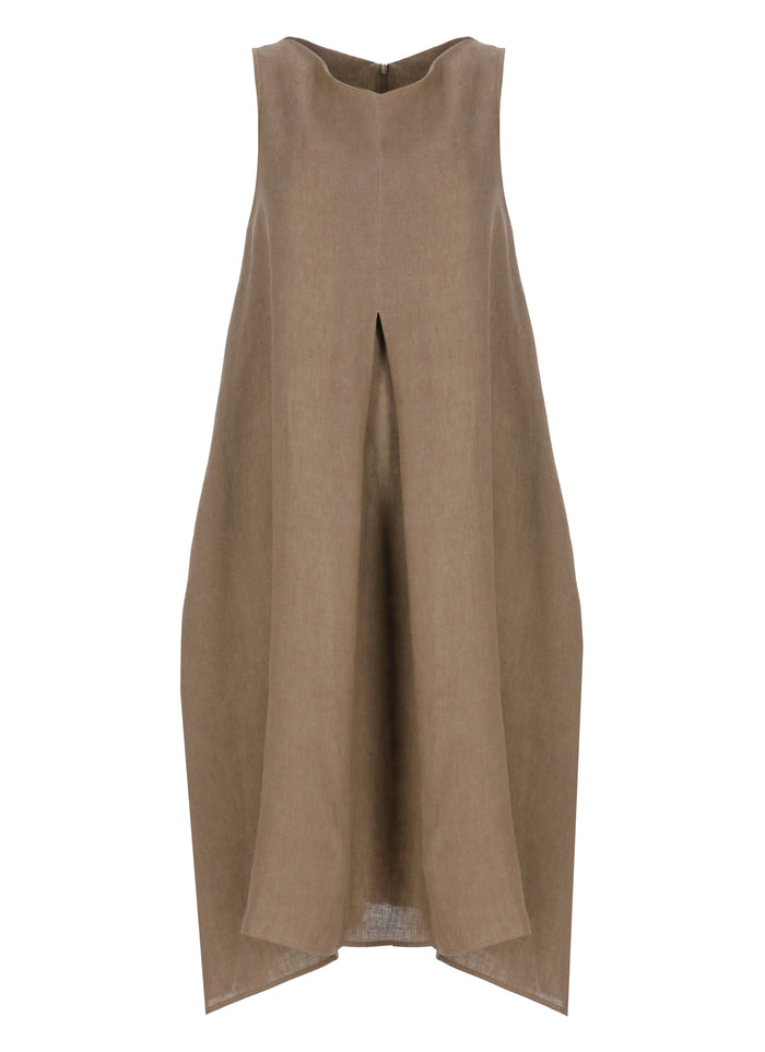 Antonelli Firenze Dresses Brown Linen