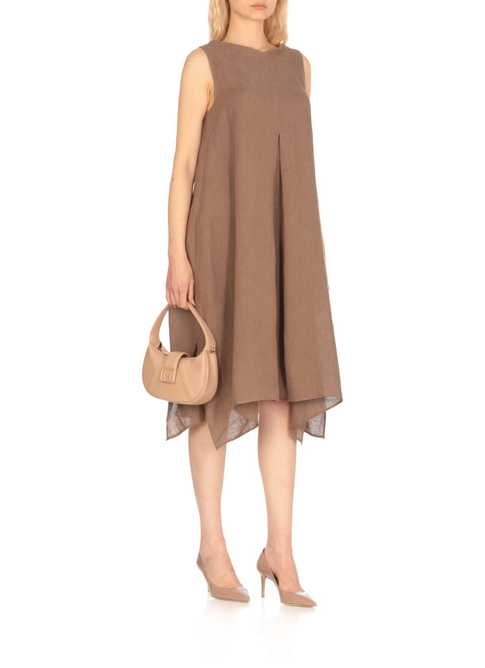 Antonelli Firenze Dresses Brown Linen