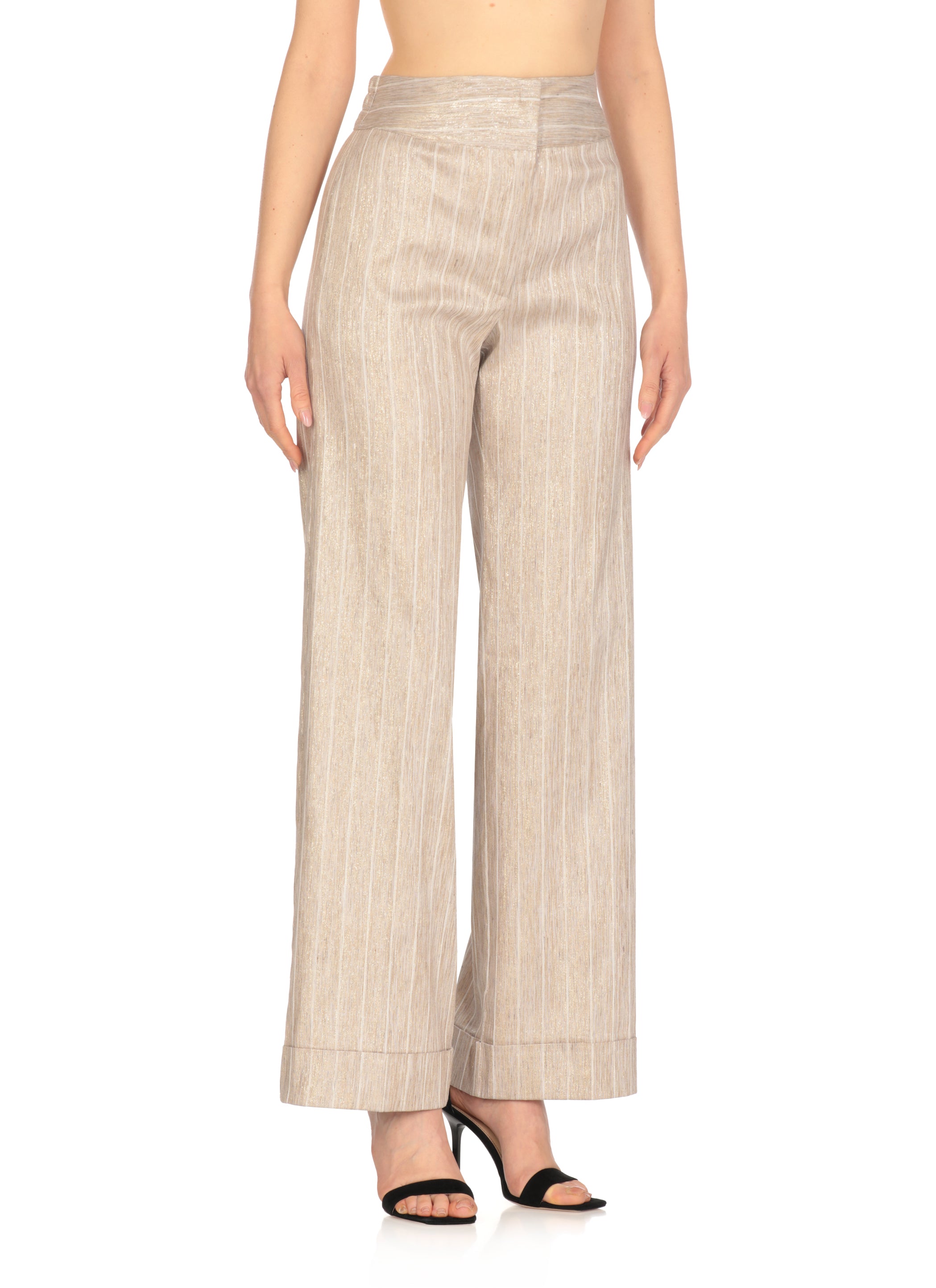 D.exterior Trousers Golden