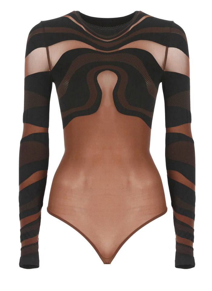 Wolford Top Brown Polyamide Elastane