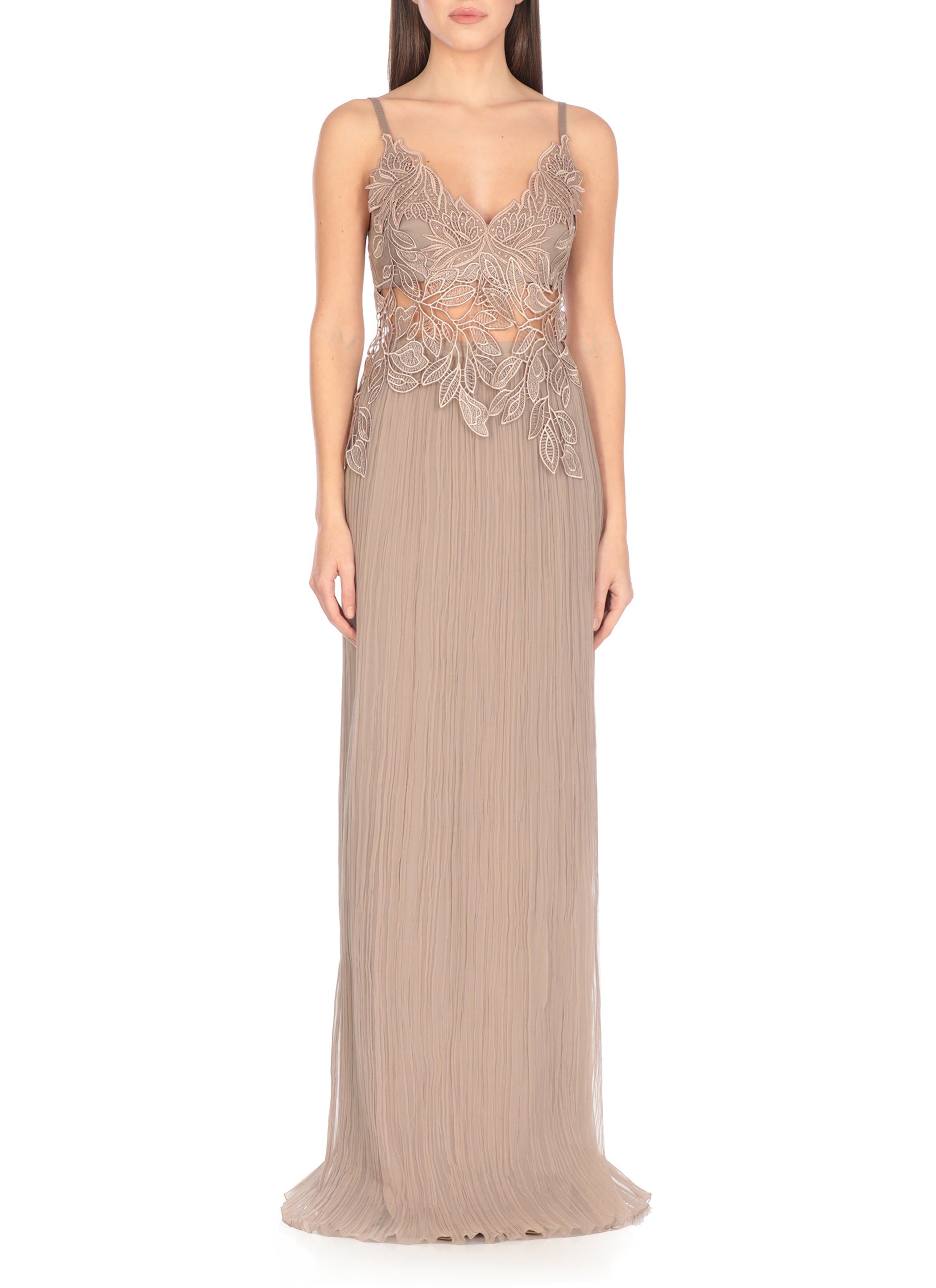 Alberta Ferretti Top Brown