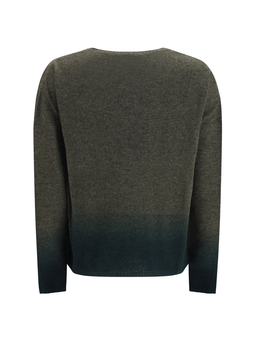 Crewneck Sweater Gradient Cashmere Army/timber