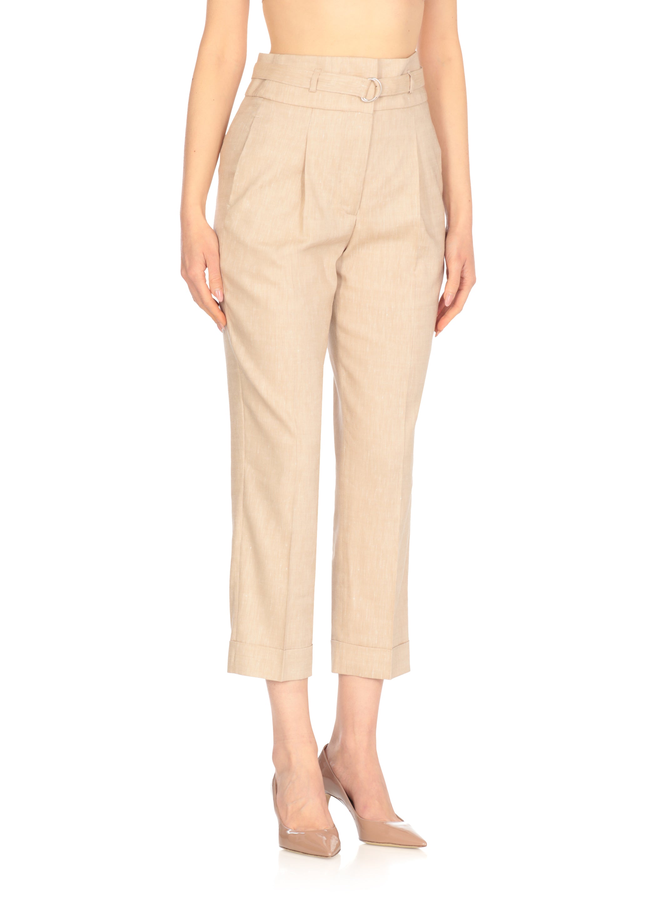 Peserico Trousers Beige