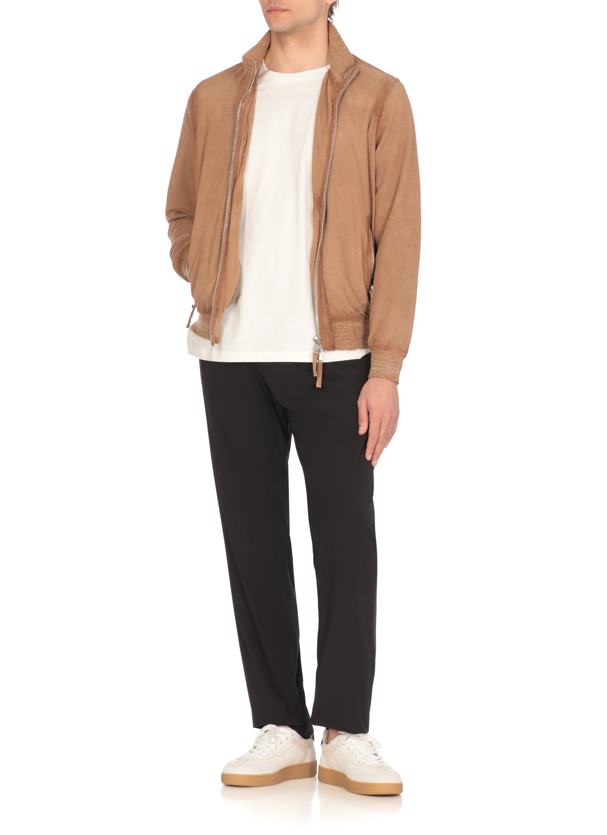 The Jack Leathers Jackets Beige