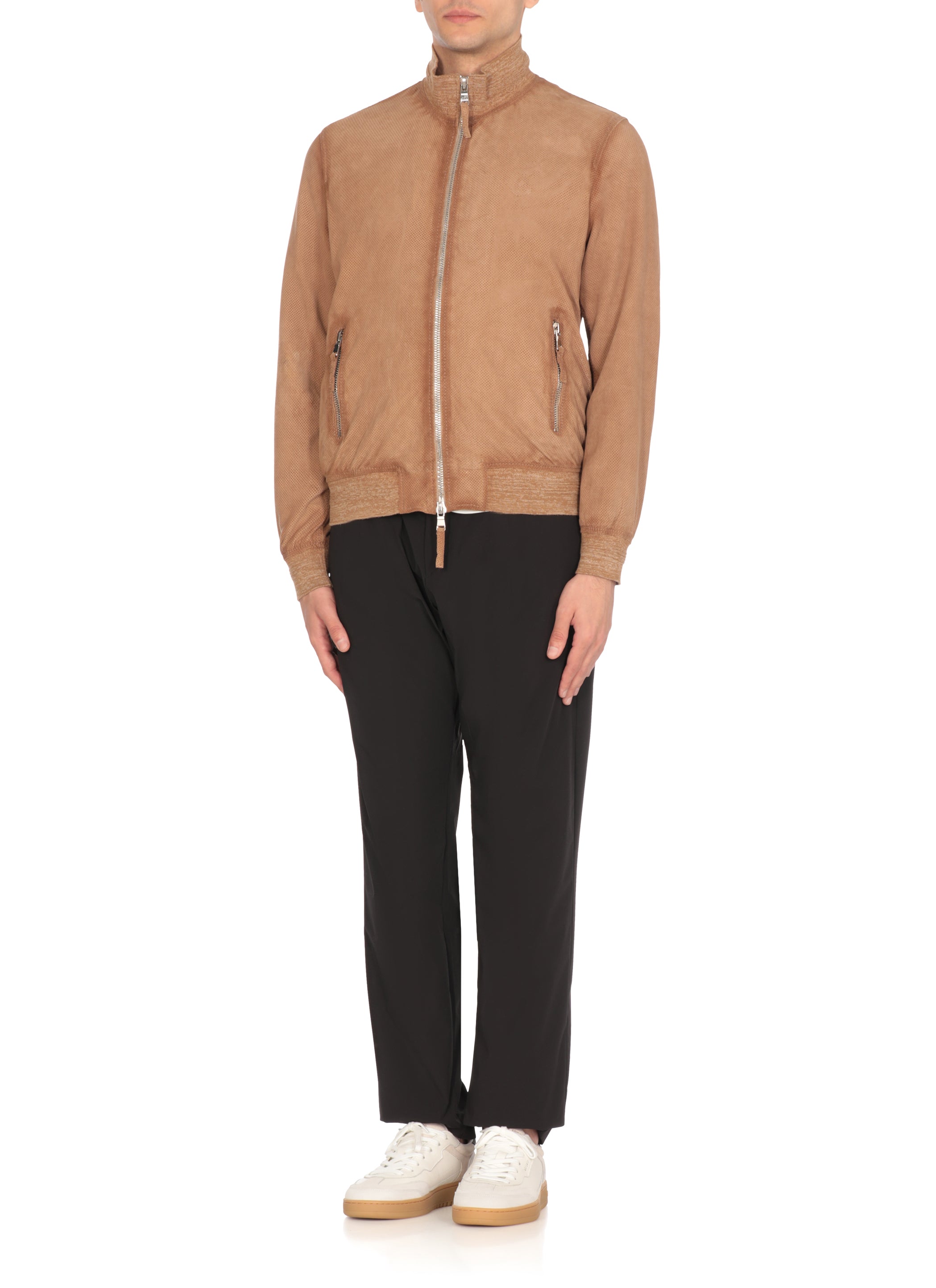 The Jack Leathers Jackets Beige