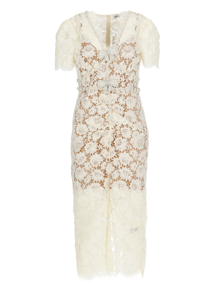 Self Portrait Dresses Ivory Polyester