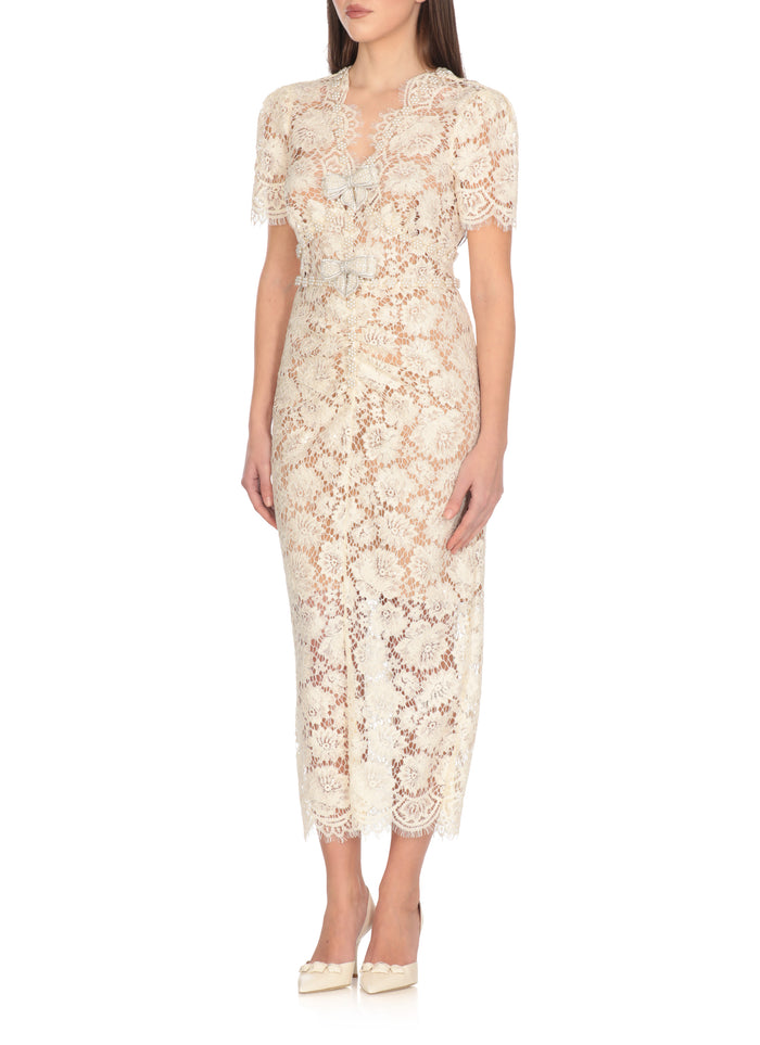 Self Portrait Dresses Ivory Polyester