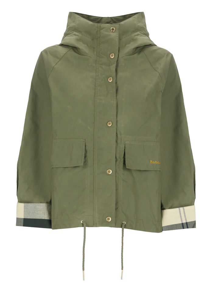 Barbour Coats Green Cotton