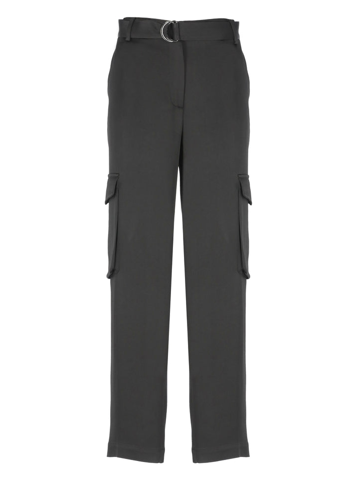 Antonelli Firenze Trousers Black Acetate Viscose