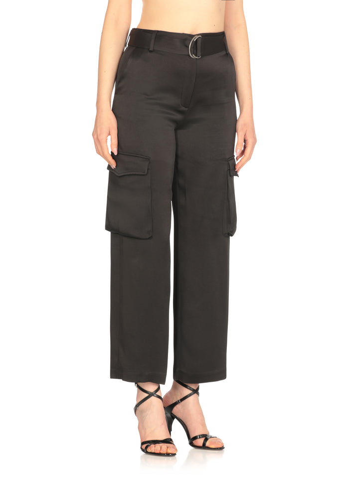 Antonelli Firenze Trousers Black Acetate Viscose
