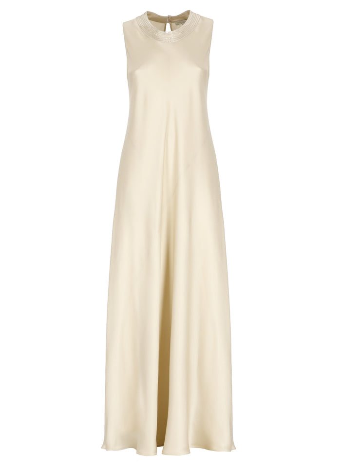 Antonelli Firenze Dresses Beige Acetate Silk