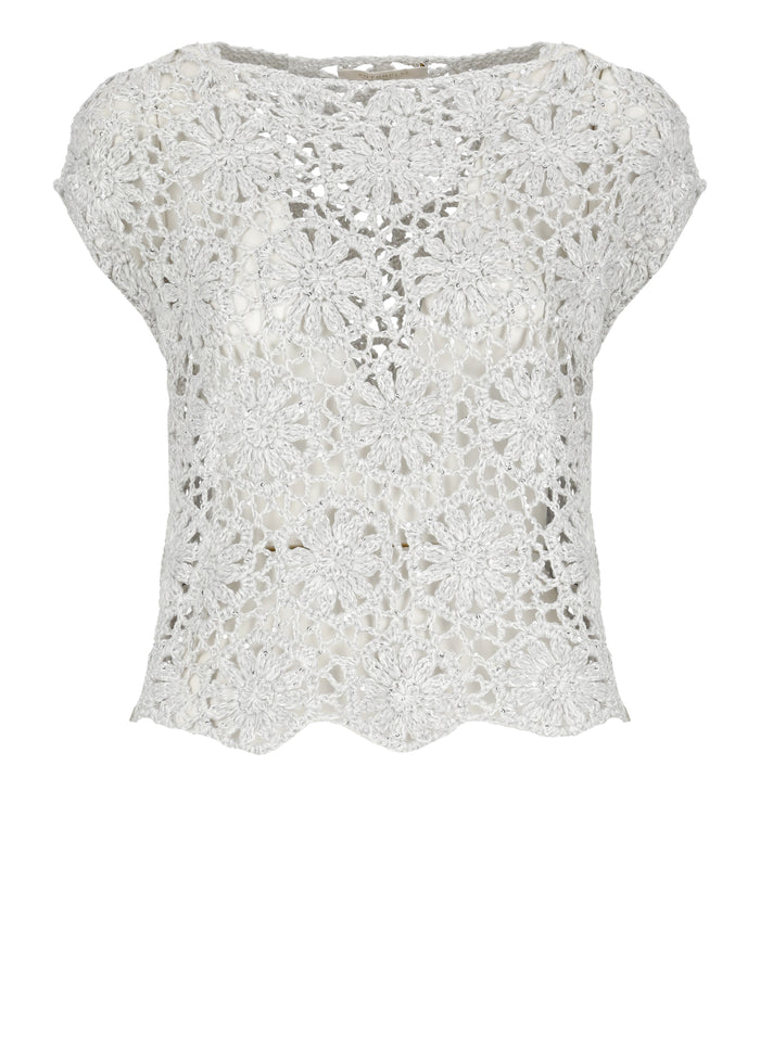 Antonelli Firenze Sweaters Silver Linen Cotton