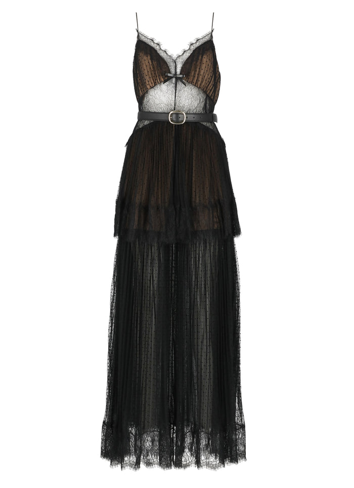 Self Portrait Dresses Black Polyester Fabric 2: Polyamide