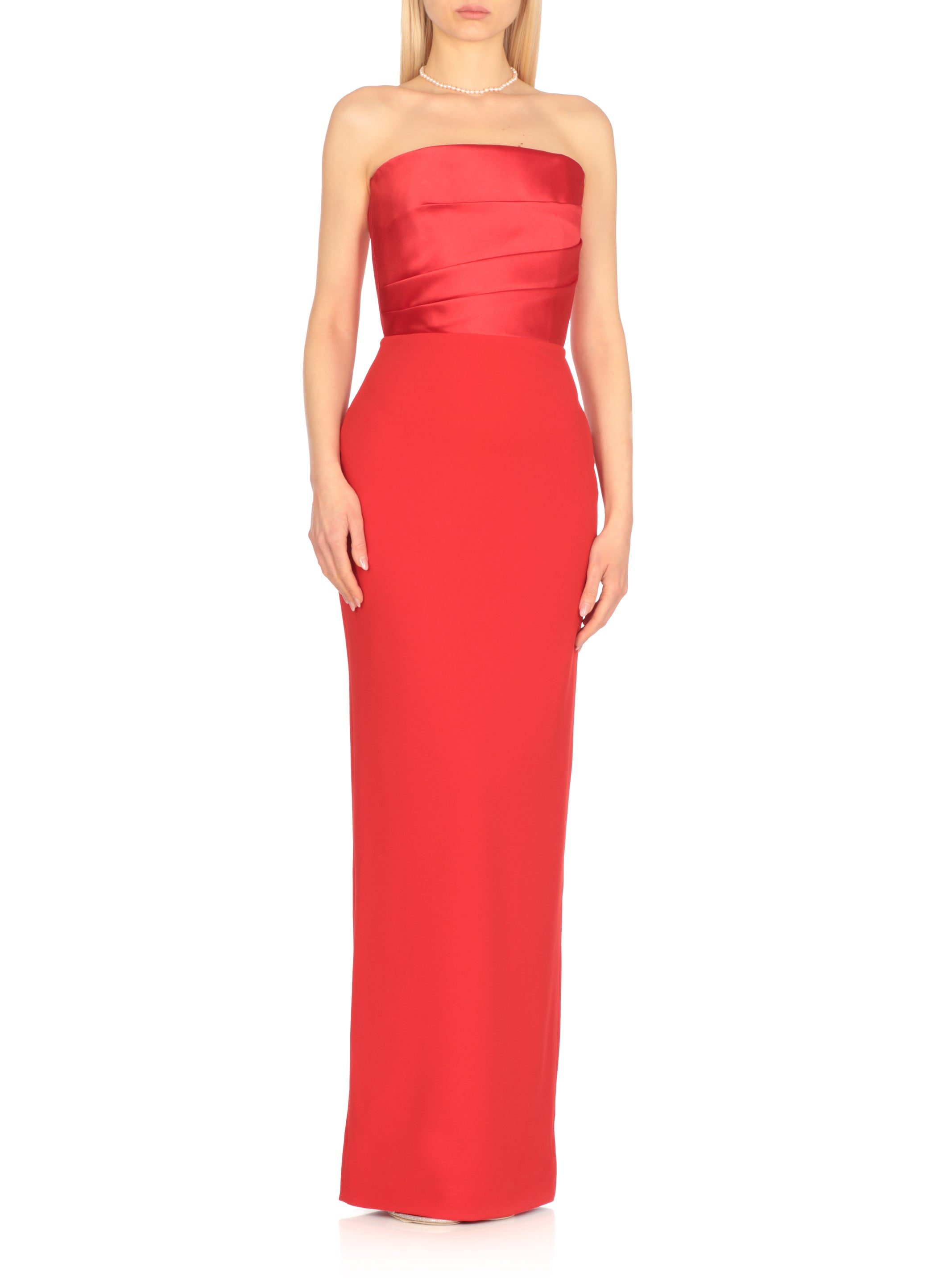 Solace London Dresses Red Polyester Elastane