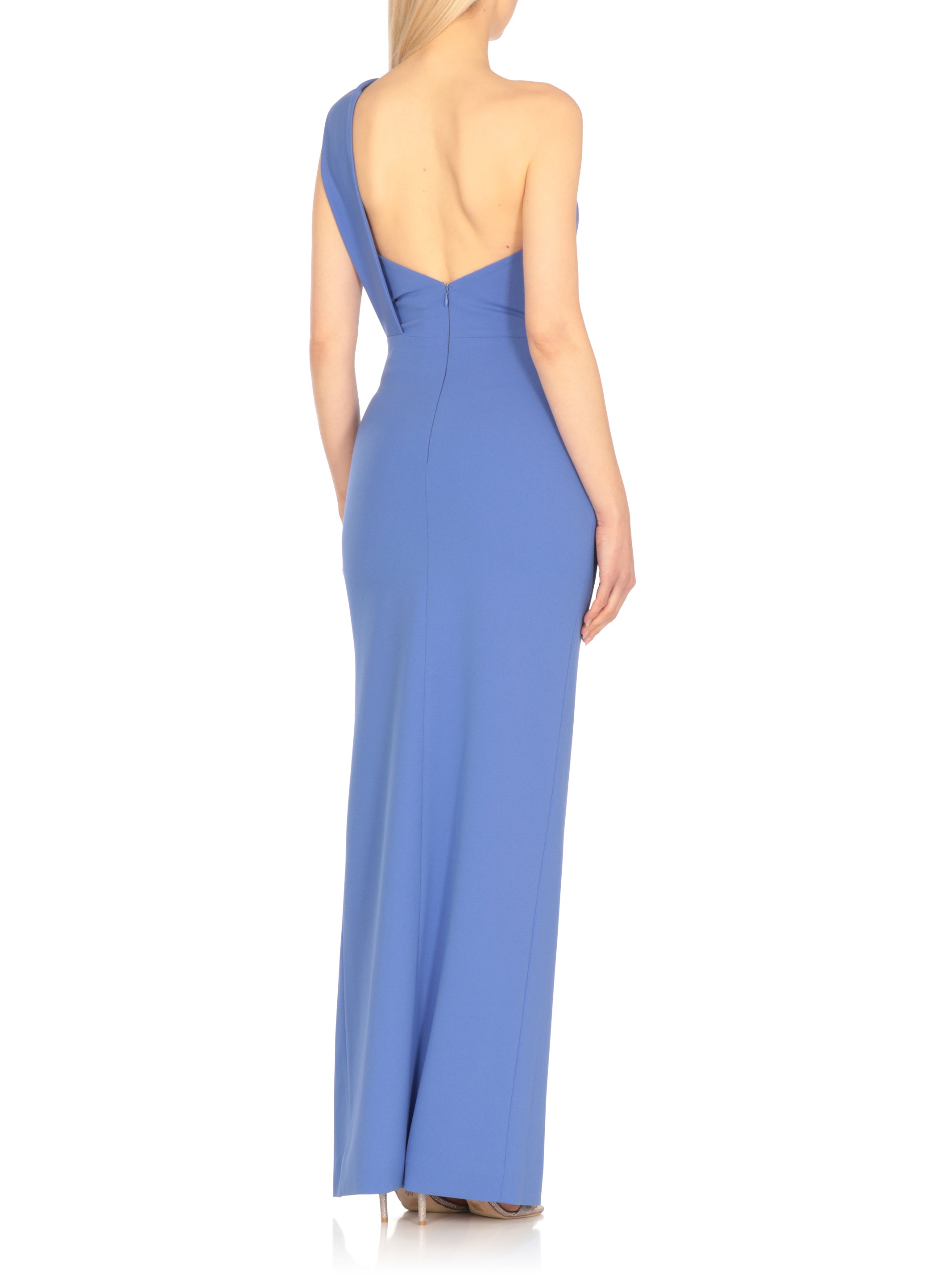 Solace London Dresses Blue Polyester Elastane