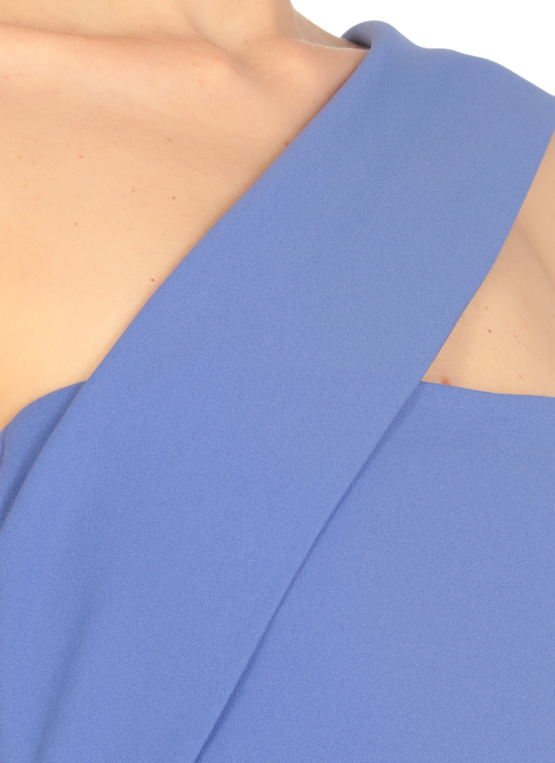 Solace London Dresses Blue Polyester Elastane