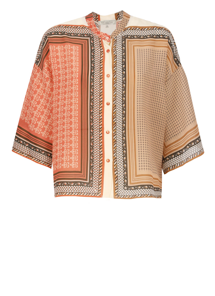 Antonelli Firenze Shirts Orange Silk