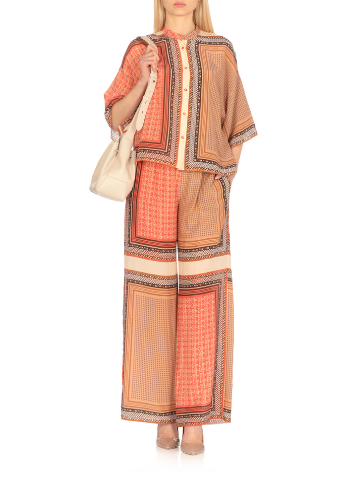 Antonelli Firenze Shirts Orange Silk