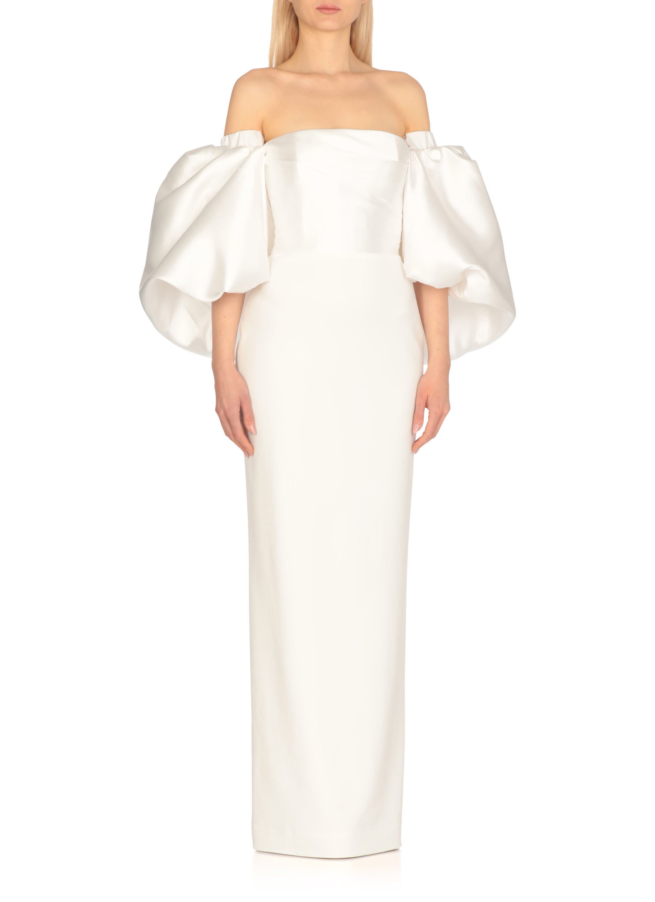 Solace London Dresses White Polyester Elastane