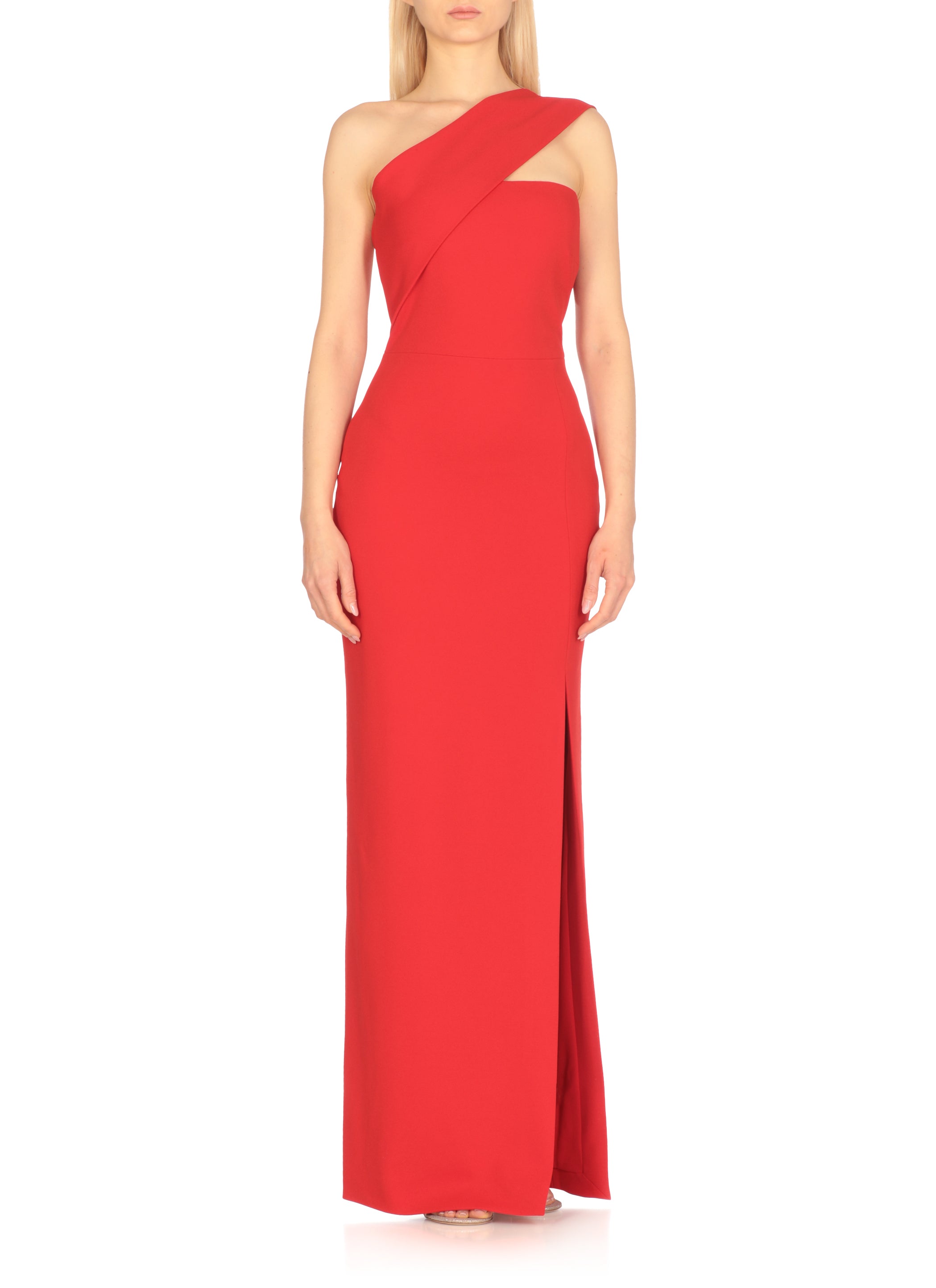 Solace London Dresses Red Polyester Elastane