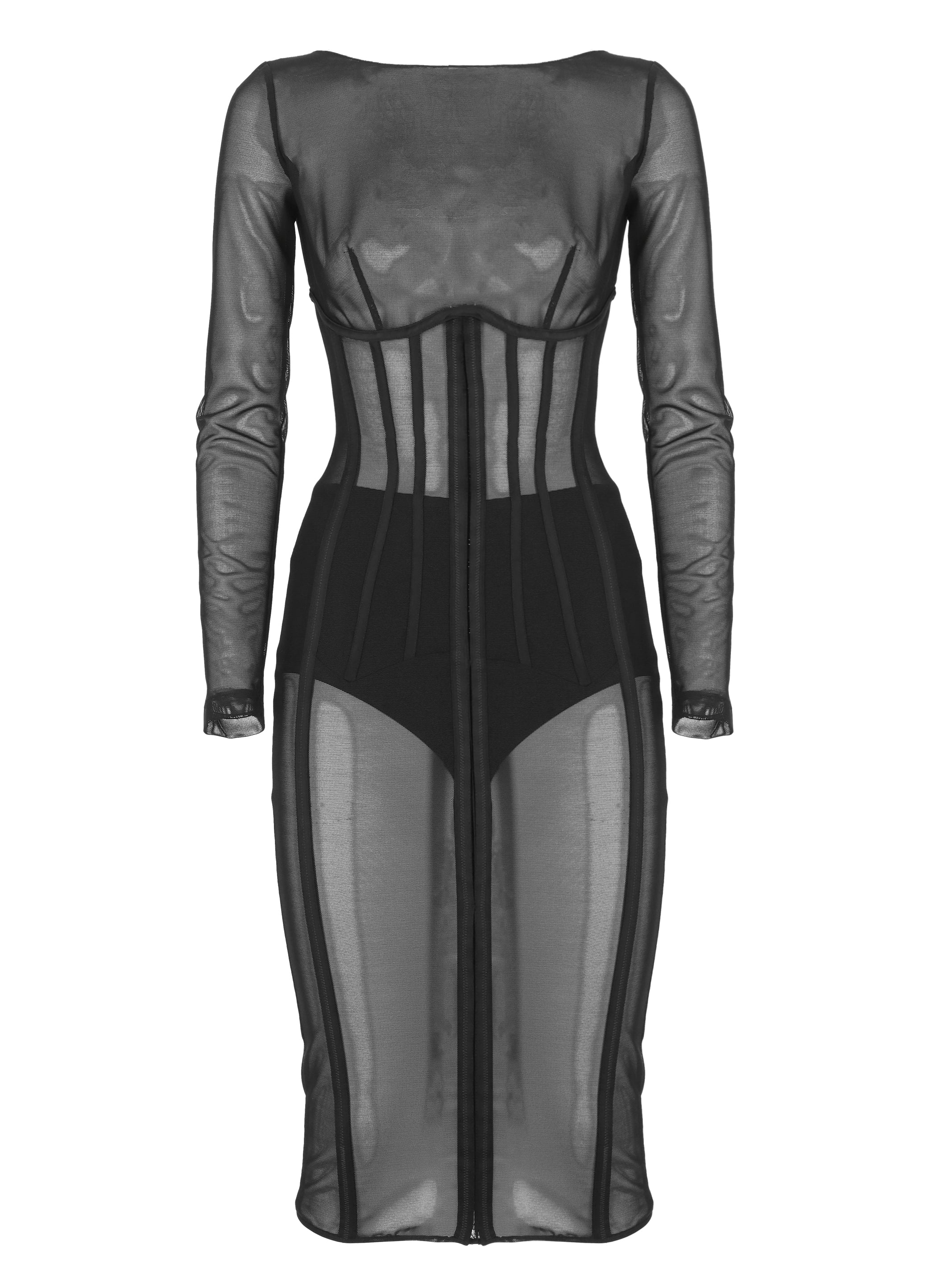 Elisabetta Franchi Dresses Black Polyamide Elastane
