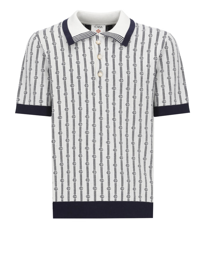 Casablanca T-Shirts And Polos Ivory Cotton Polyamide Elastane