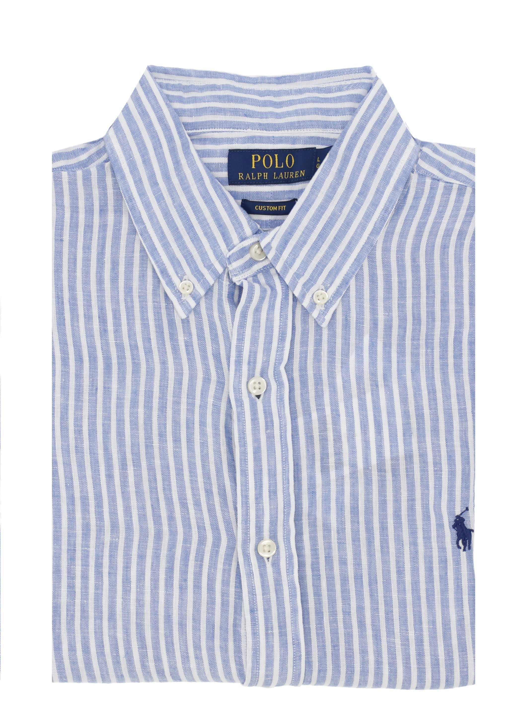 Ralph Lauren Shirts Blue Linen