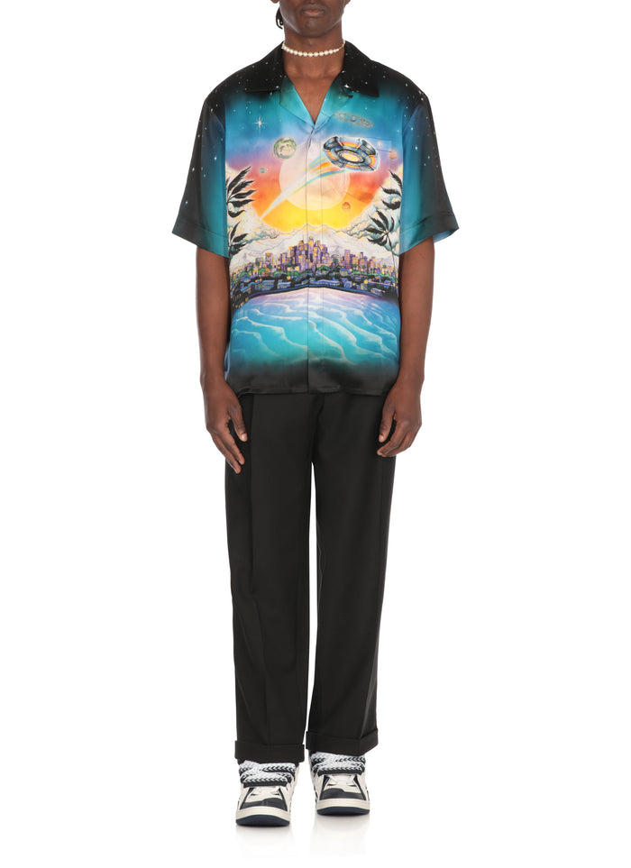 Casablanca Shirts Black Silk