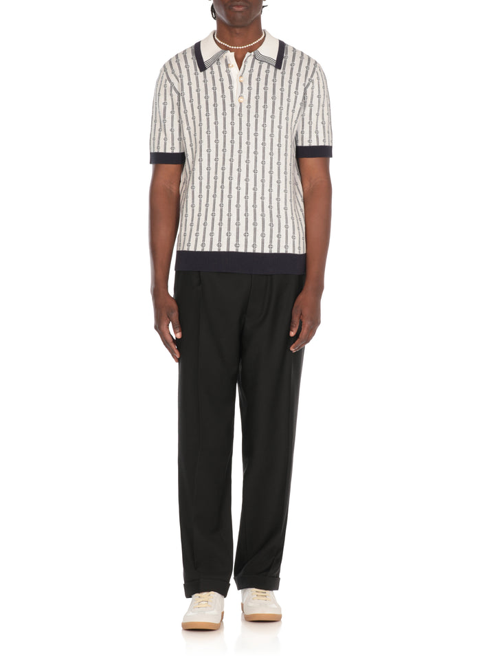 Casablanca T-Shirts And Polos Ivory Cotton Polyamide Elastane