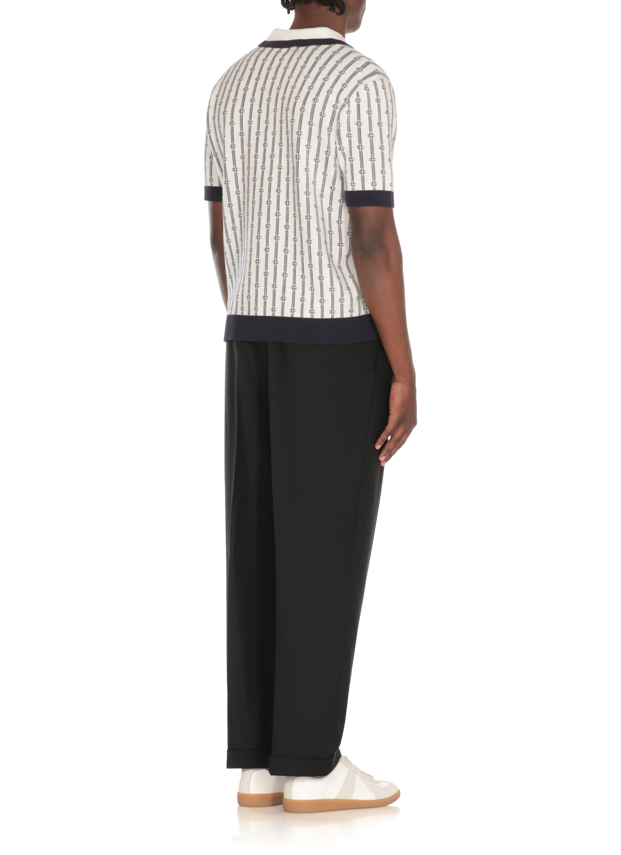 Casablanca T-Shirts And Polos Ivory Cotton Polyamide Elastane