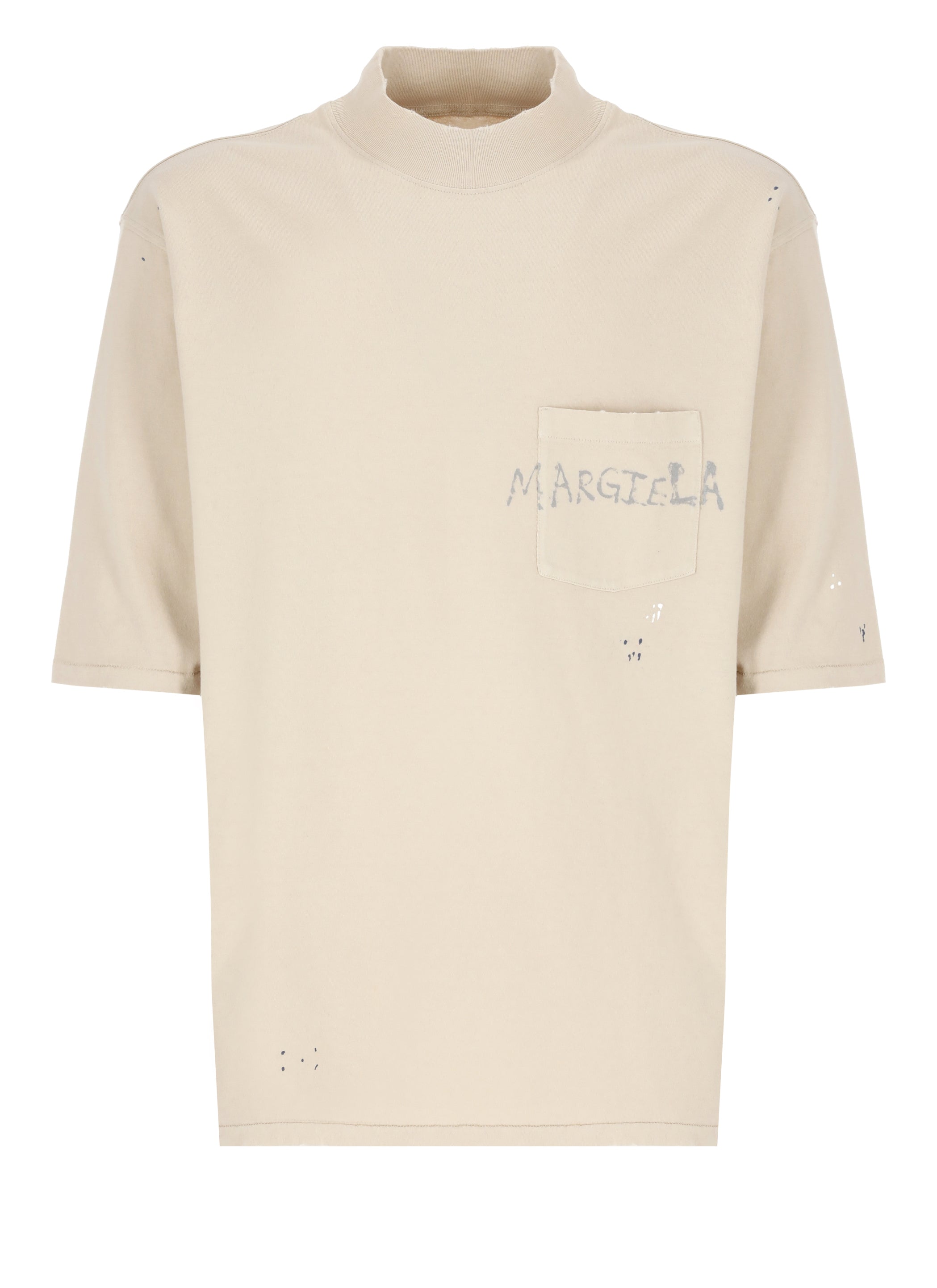 Maison Margiela T-Shirts And Polos Beige Cotton