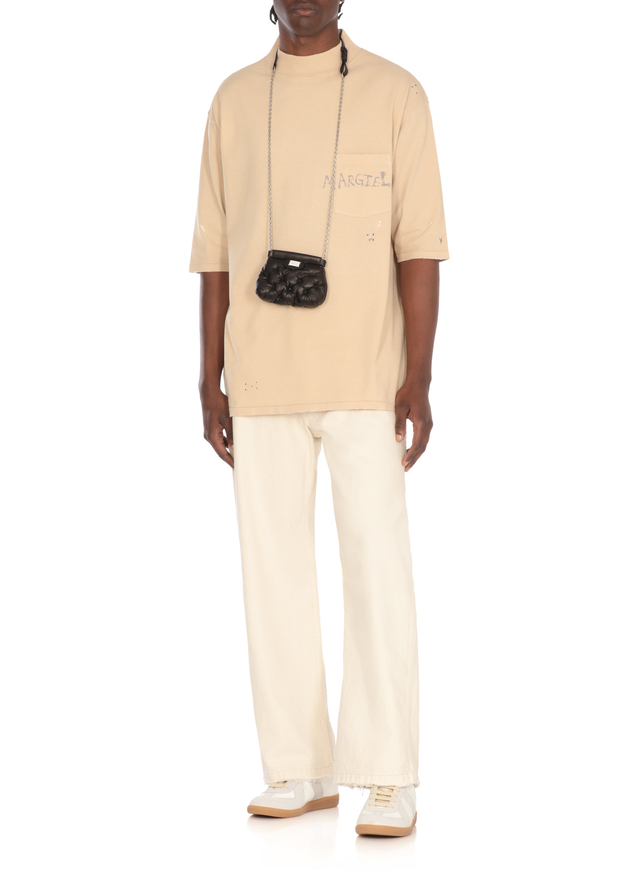 Maison Margiela T-Shirts And Polos Beige Cotton
