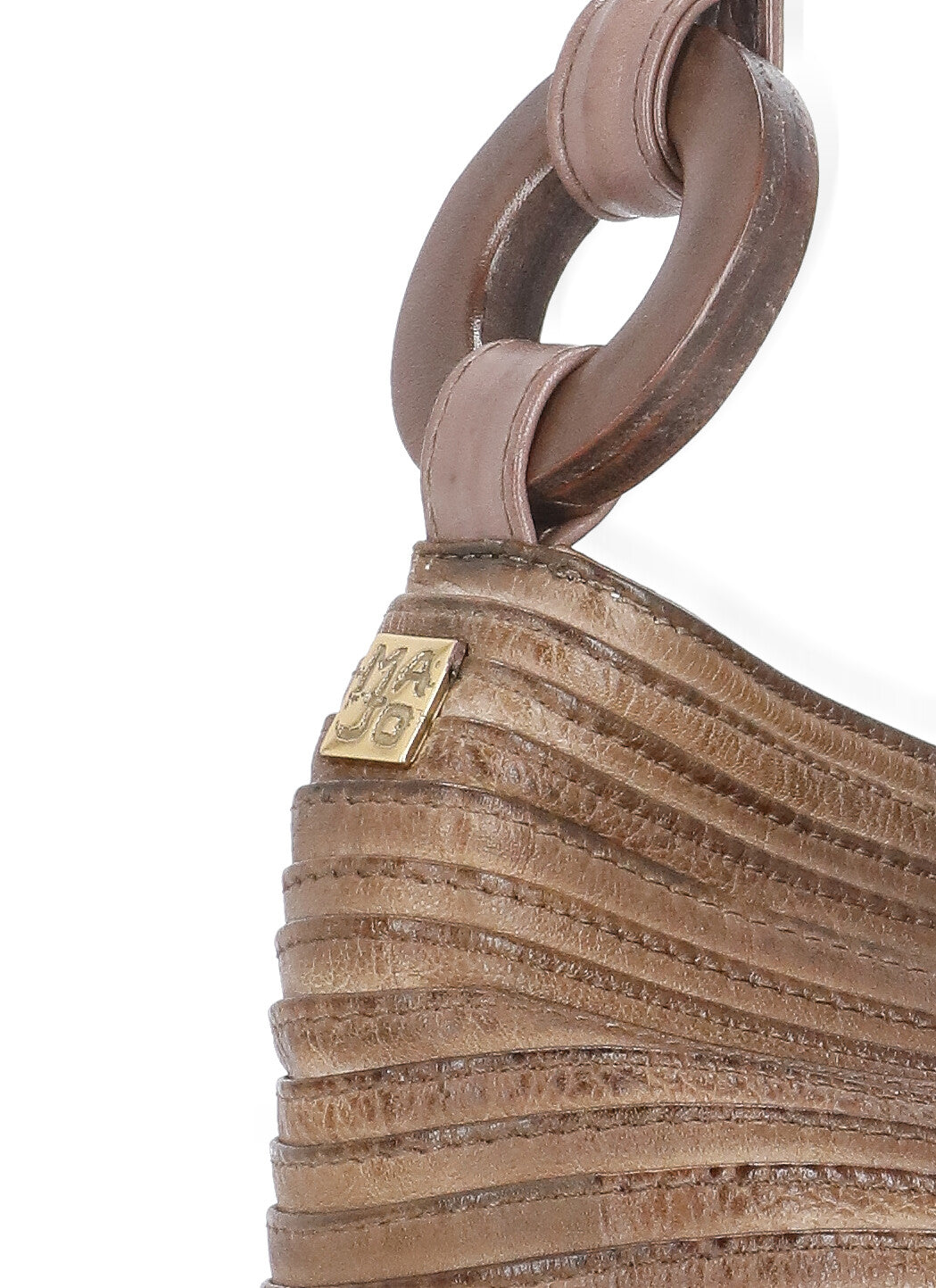 Majo Bags Brown Calf Leather Lining: Fabric