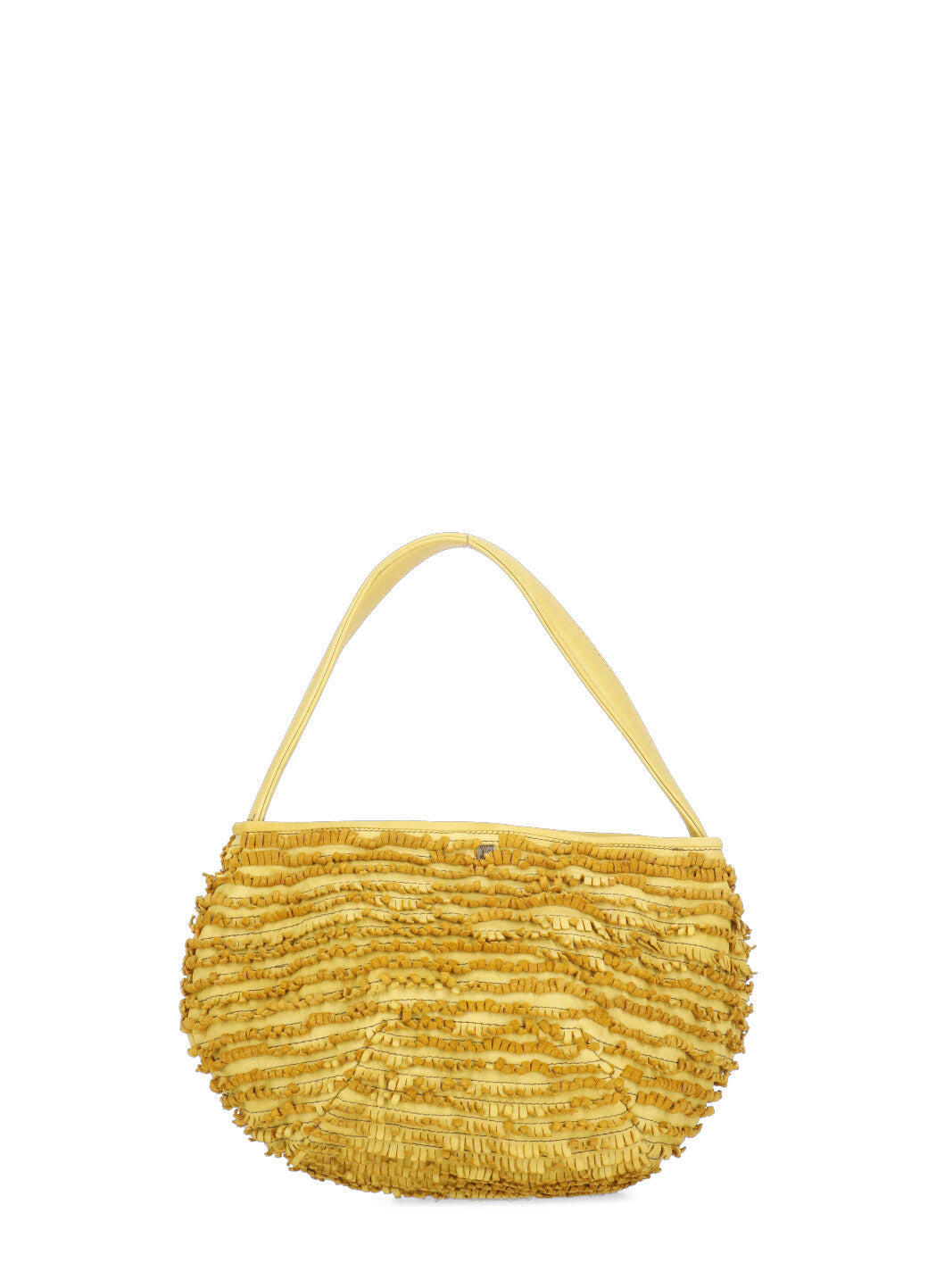 Majo Bags Yellow Calf Leather Lining: Fabric