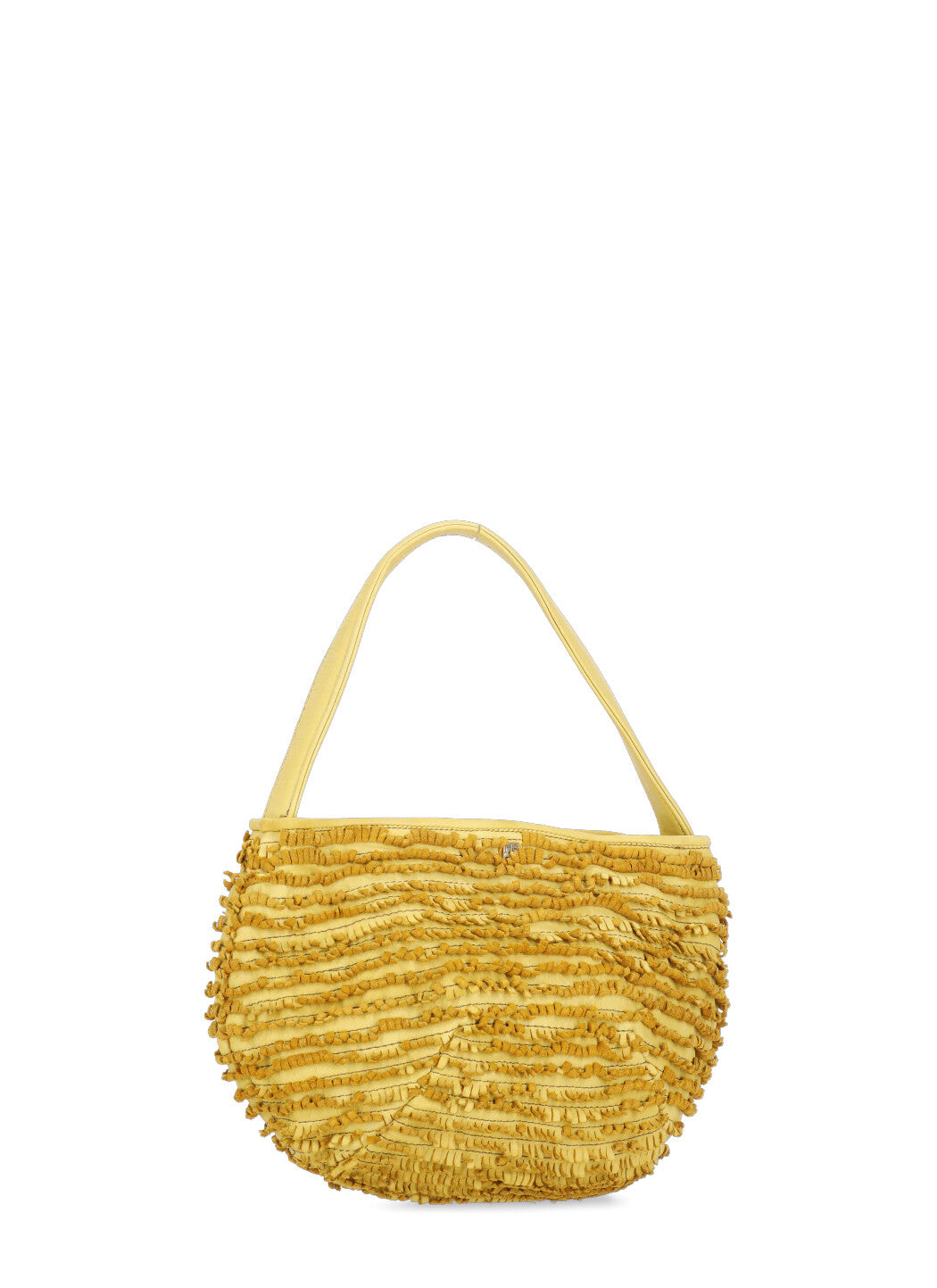 Majo Bags Yellow Calf Leather Lining: Fabric