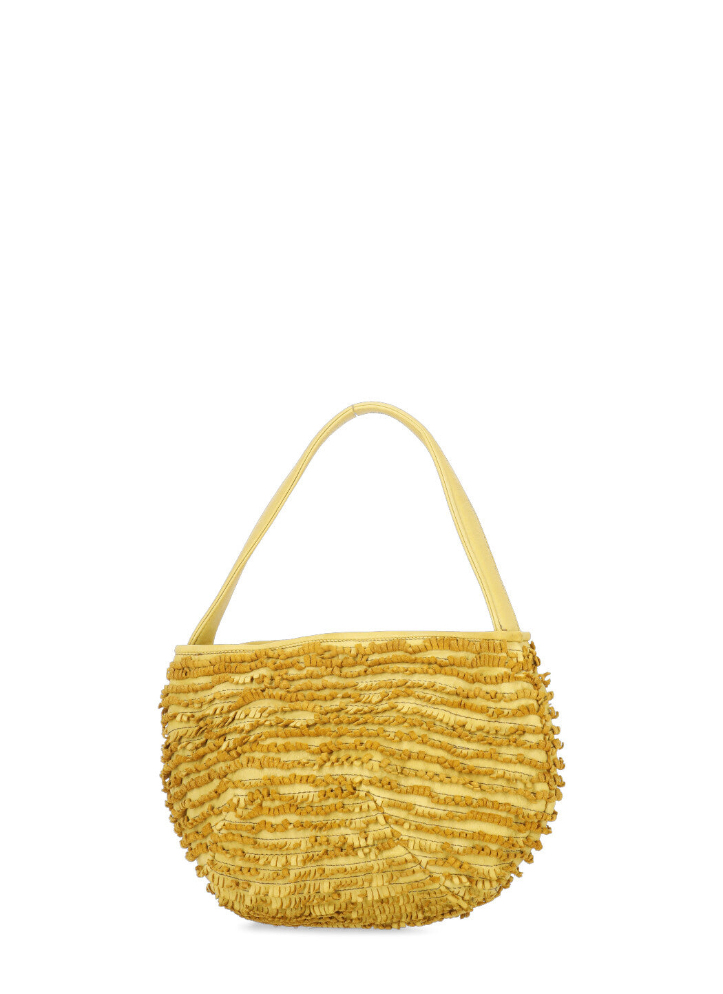Majo Bags Yellow Calf Leather Lining: Fabric