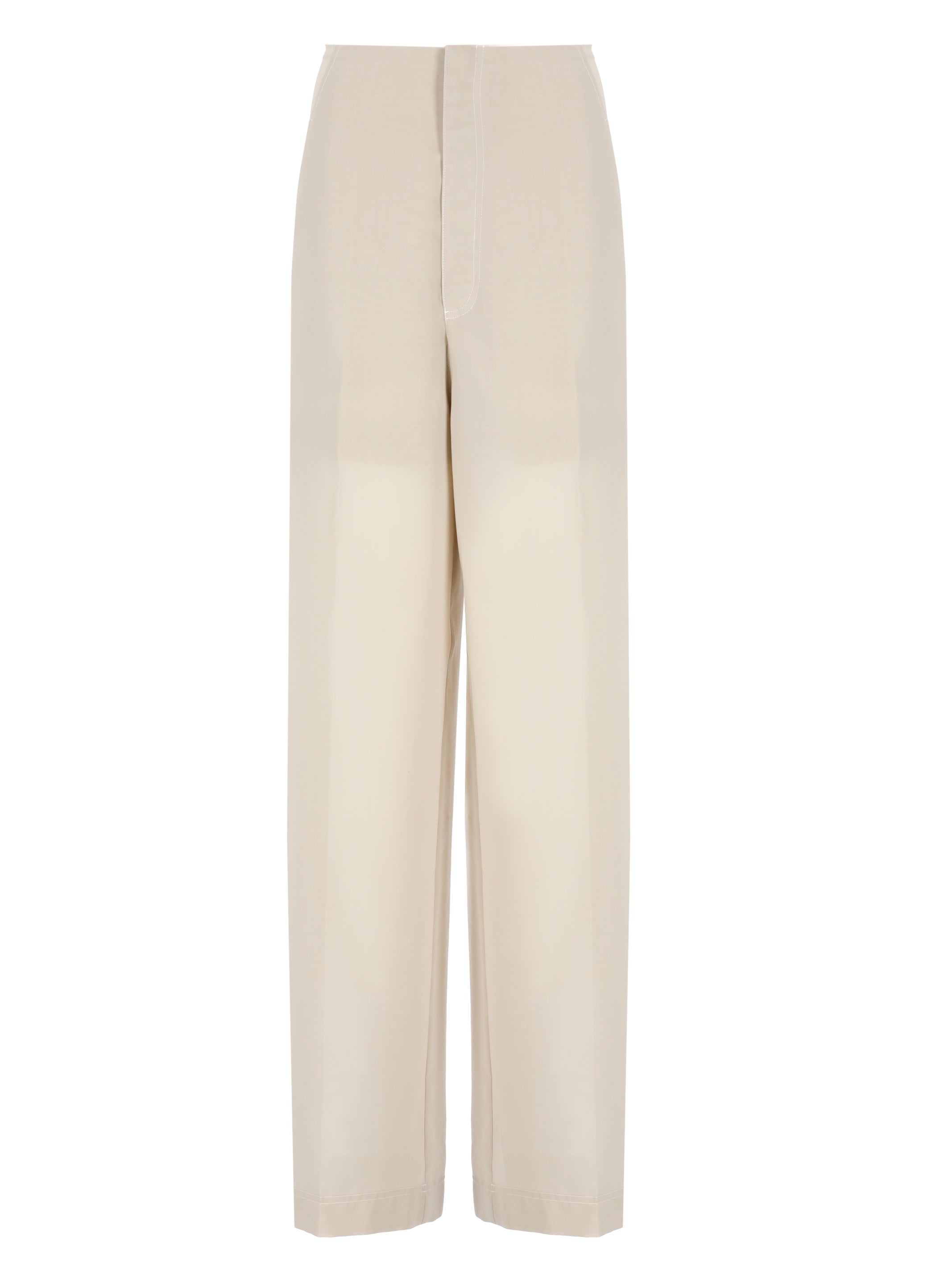 Philosophy By Lorenzo Serafini Trousers Beige Polyester Cotton