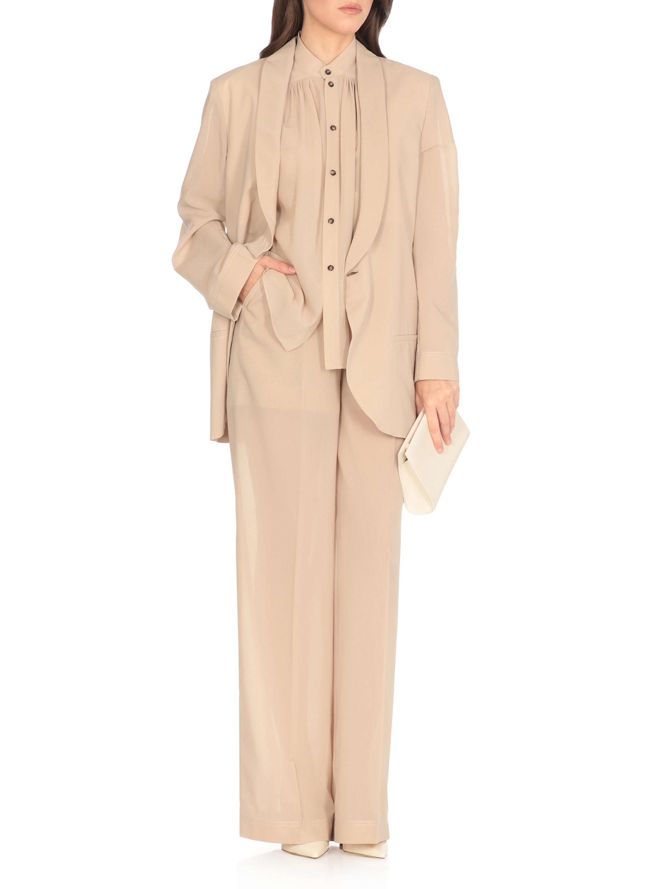 Philosophy By Lorenzo Serafini Shirts Beige Polyester Cotton