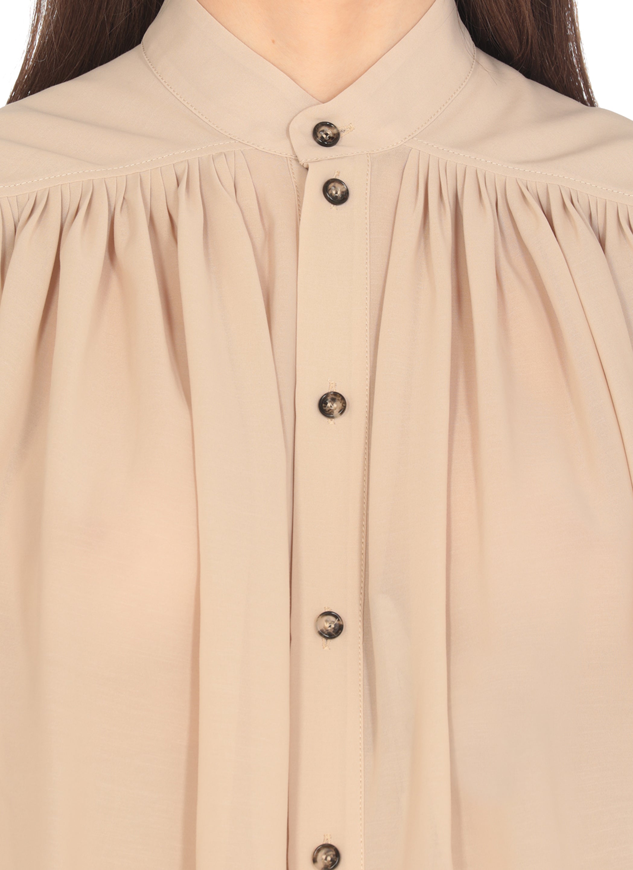 Philosophy By Lorenzo Serafini Shirts Beige Polyester Cotton