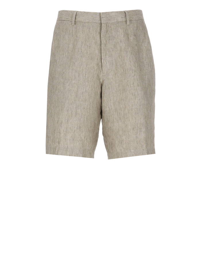 Zegna Trousers Grey Linen Lining: Cotton