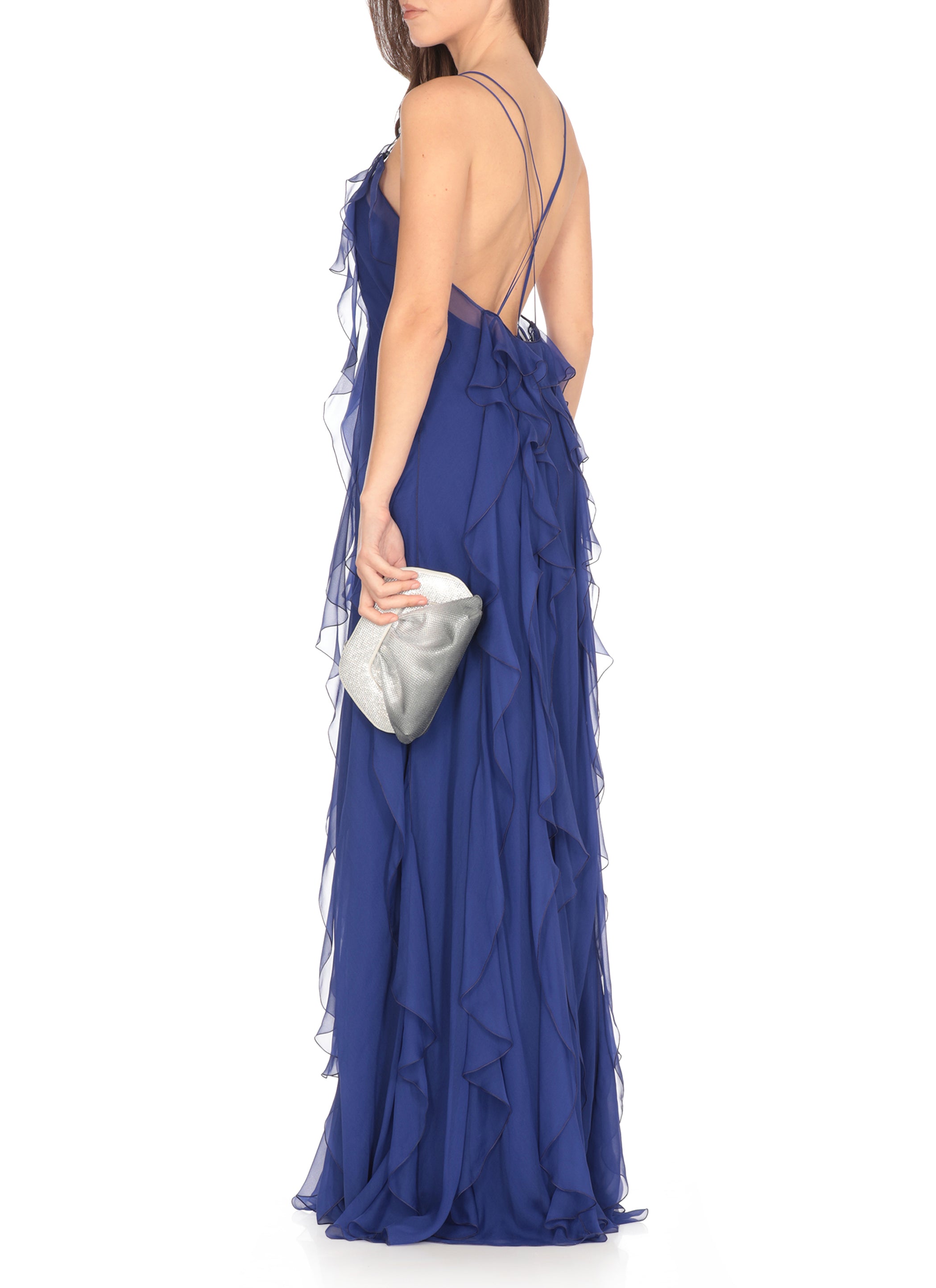 Alberta Ferretti Dresses Blue Silk