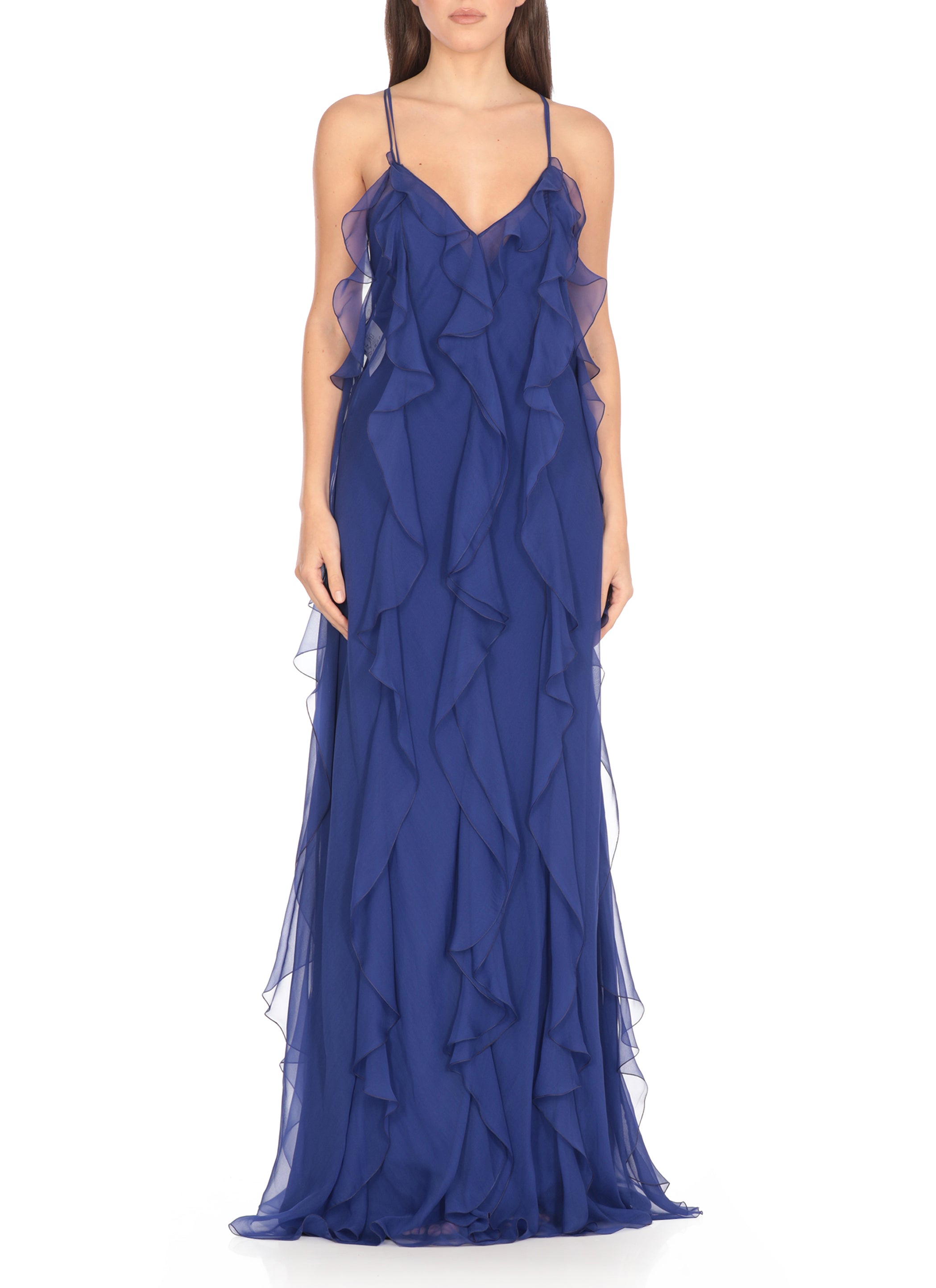 Alberta Ferretti Dresses Blue Silk