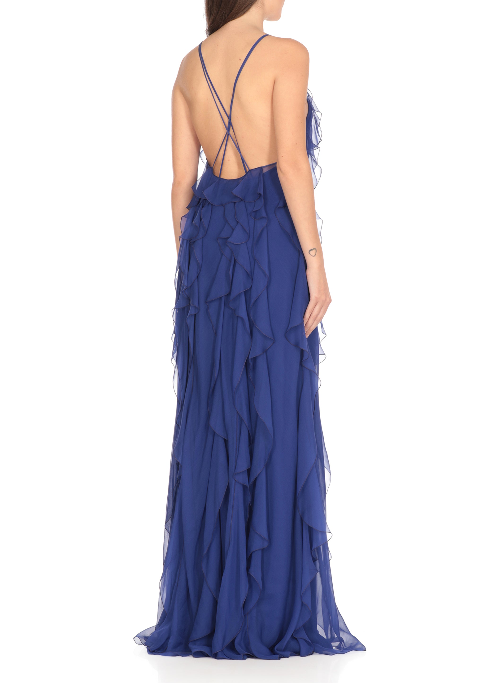Alberta Ferretti Dresses Blue Silk