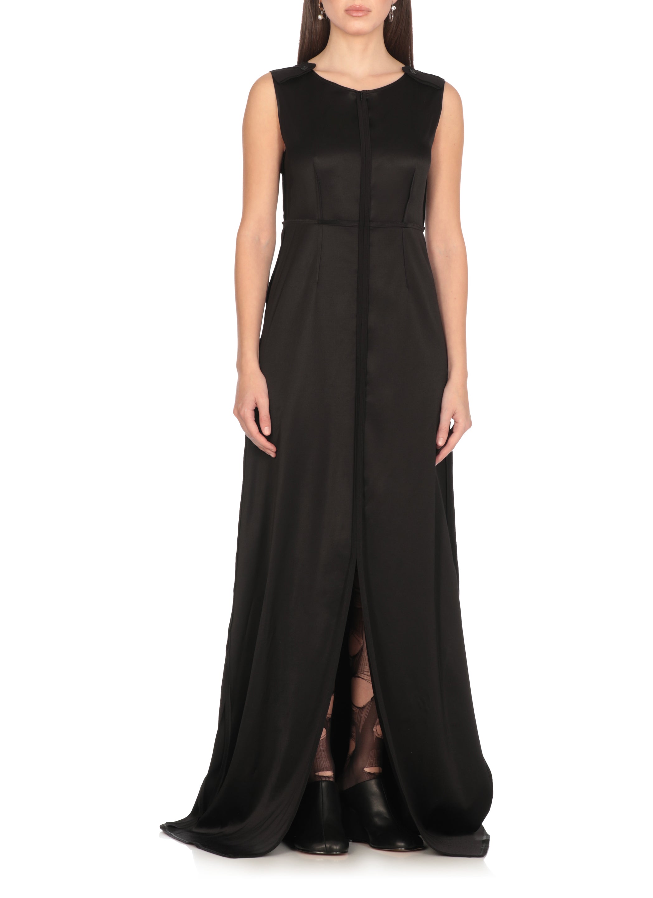 Mm6 Maison Margiela Dresses Black Viscose Elastane