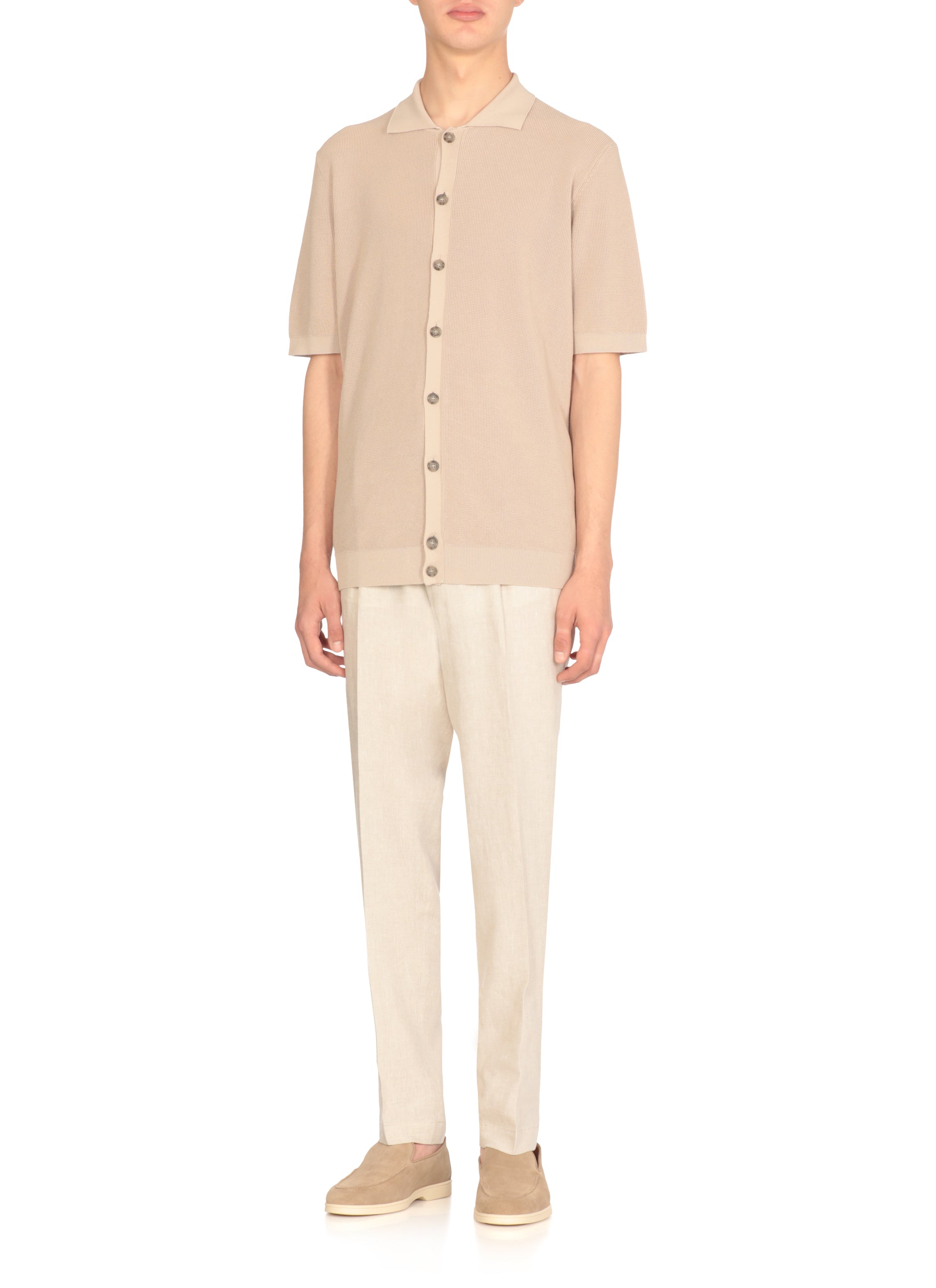 Peserico Shirts Beige Cotton