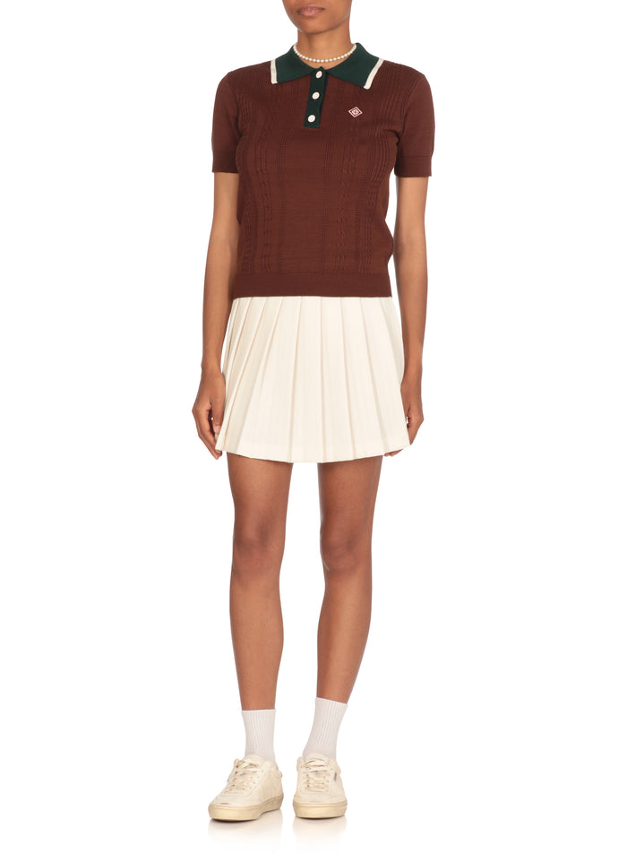 Casablanca T-Shirts And Polos Brown Cotton Application: Viscose