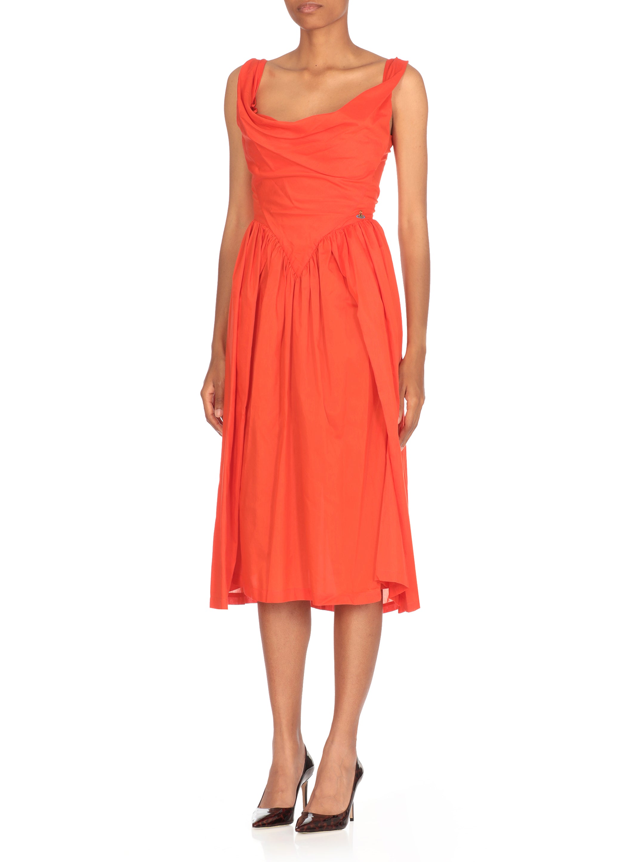 Vivienne Westwood Dresses Orange Cotton Silk