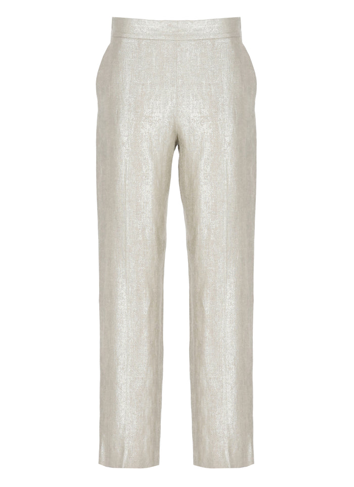 Antonelli Firenze Trousers Golden Linen